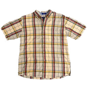 Pendleton Men’s L Plaid Short Sleeve Button Down Shirt Cotton Multicolor